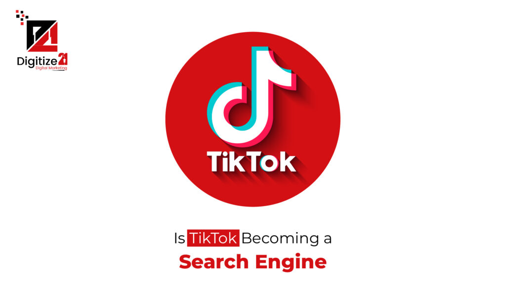 is tiktok becoming a search engine after it's core algorithm changes, it seems though.